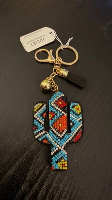 NEW Juliet Bling Rhinestone Keychain - Aztec Cactus
