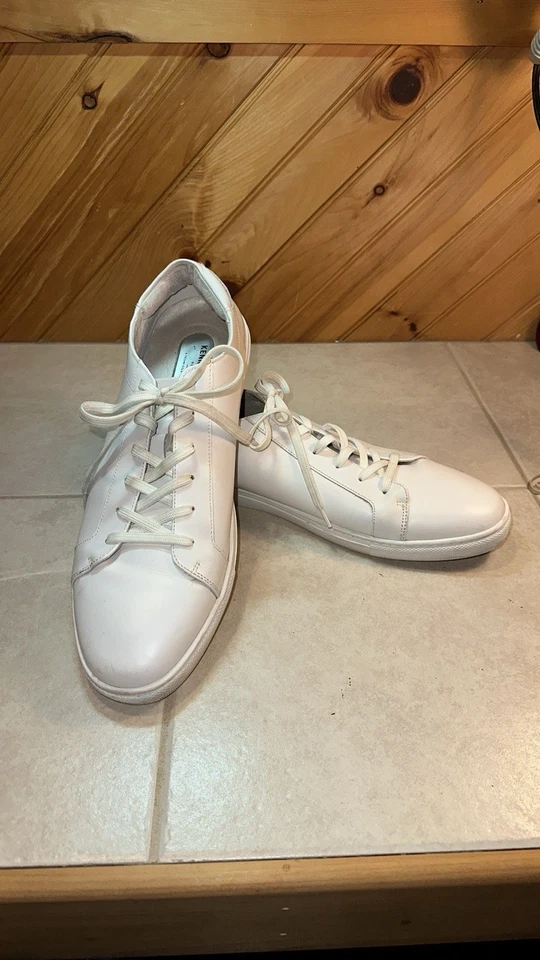 Kenneth Cole Logan Pride Awearness Mens Size 12 Sneakers Shoes White Leather - Image 4 of 4