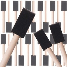 27 Pack Foam Paint Brushes 1 Inch Sponge Black