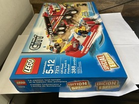 NEW LEGO CITY 7213 OFF-ROAD FIRE TRUCK & FIREBOAT 388 PCS #MO16214