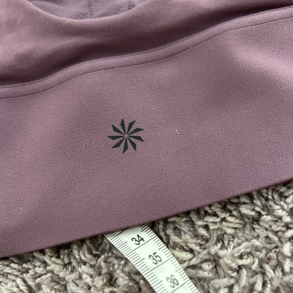Athleta Medium Purple Cross Back Sports Bra Workout Exercise Gym Activewear - Image 2 of 4