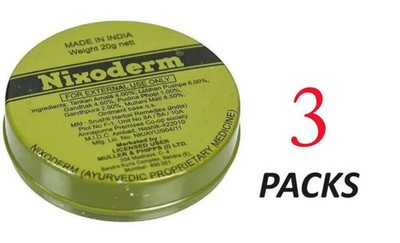 3 X Nixoderm Ointment 20g For Skin Problems