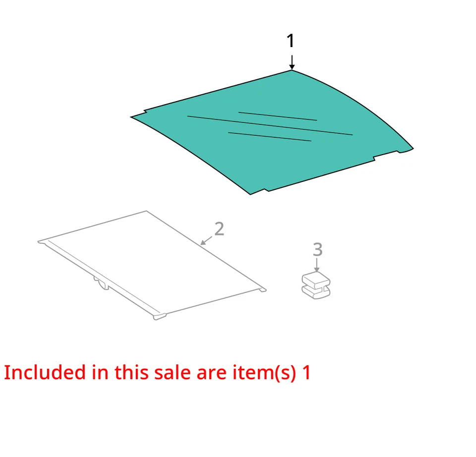 (LOCAL PICKUP ONLY) Roof Glass 164 Type GL450 Rear Fits 07-12 MERCEDES GL-CLASS  Foto 3 de 4