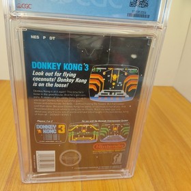 hangtab Donkey Kong 3 CIB CGC 9.2 w/ 9.6 cart rare nintendo nes VGC lot NOT wata