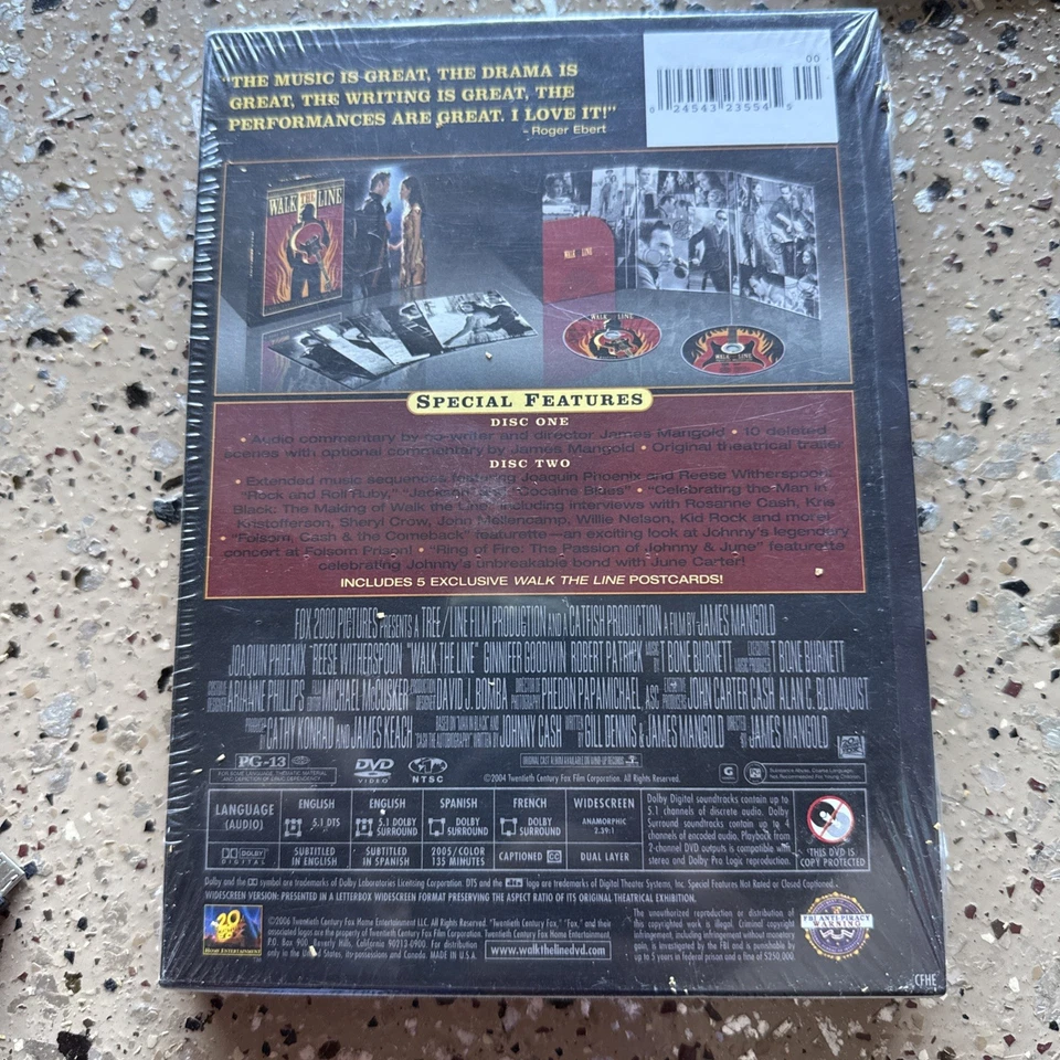 Walk the Line (2-DVD) w/Reese Witherspoon…Collector’s Edition Brand New  - Image 2 of 2