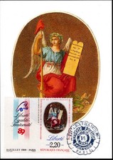 2573++FDC  CARTE 1er JOUR 1989 BICENTENAIRE DE LA REVOLUTION FRANCAISE PHILEX