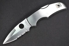 Spyderco Native 1 Stainless Steel AUS-10 C41PS Seki City Japan Serrated used