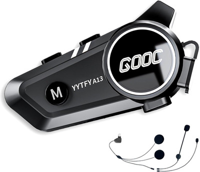 Motorrad Headset Bluetooth 5.3 & Sprachassistent,Intercom Motorrad IP67 Wasserdi