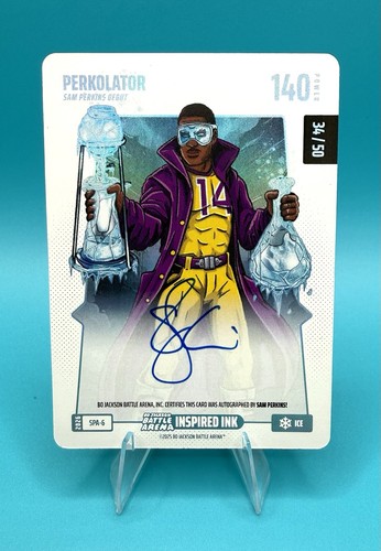 2026 Bo Jackson Battle Arena SPA-6 PERKOLATOR Sam Perkins On Card AUTO 34/50
