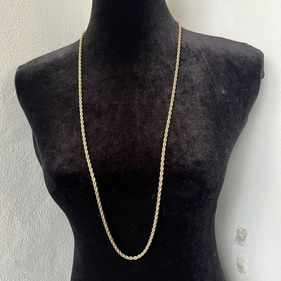Authentic Vintage Rope Chain Necklace Long Opera Length Box Clasp 36 
