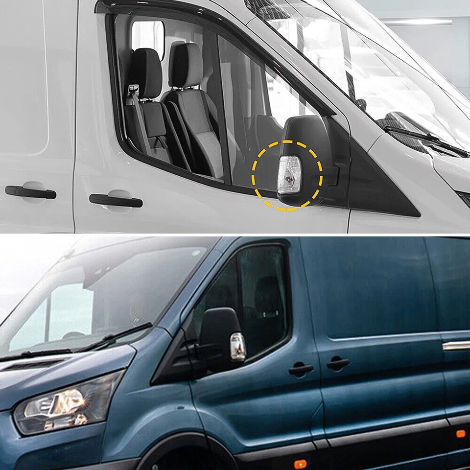 Luz de señal de giro del espejo lateral para FORD TRANSIT 250 350HD carga pasajero y conductor Foto 2 de 4