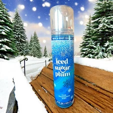 ICED SUGAR PLUM BATH & BODY WORKS FINE FRAGRANCE MIST 2022 HOLIDAY TRADITIONS