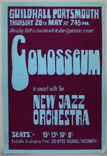 Jon Hiseman's COLOSSEUM &ndash; rare vintage original Portsmouth 1970 concert poster
