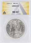 1898-O Morgan Dollar ANACS MS63 New Orleans Minted Silver Dollar No Reserve