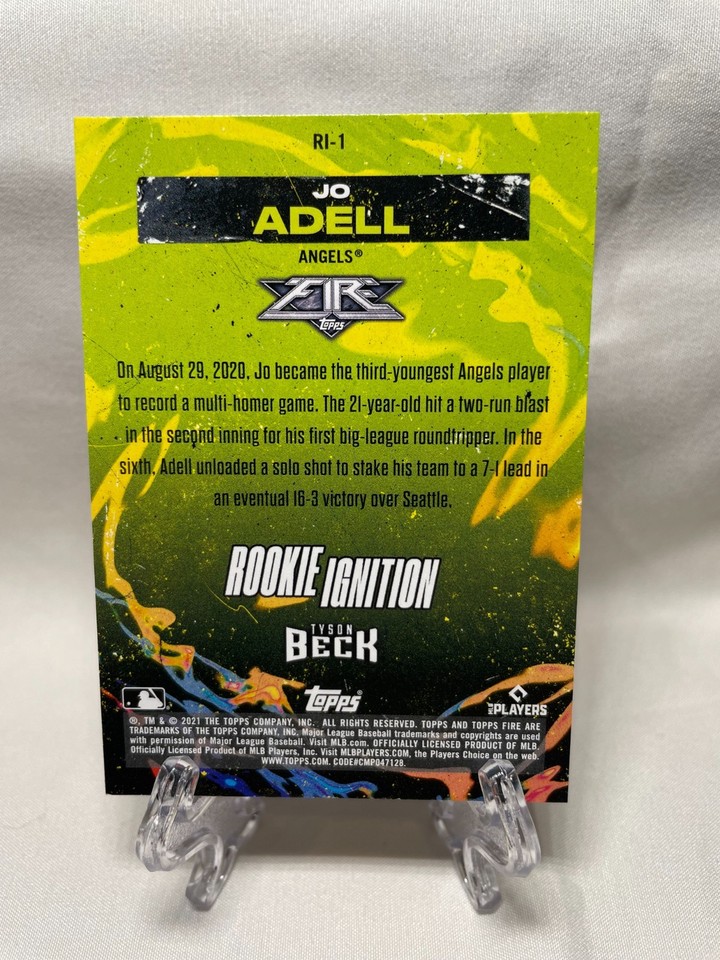 2021 Topps Fire Rookie Ignition Jo Adell #RI-1 | eBay