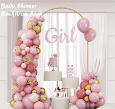 6 Ft Gold Metalarch backdrop stand