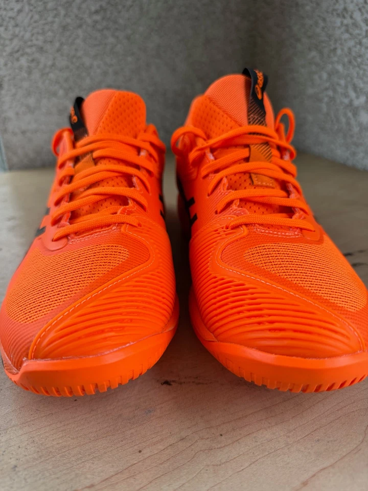 ASICS Solution Speed FF 3 Tennis Shoes Shocking Orange Black Mens size 8 New!! - Image 3 of 4