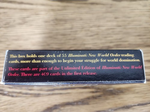 Illumanati New World Order Unlimited Edition Starter Sets 19 Boxes Of 55 Cards - Picture 3 of 9
