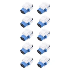 10 PCS SC Simplex Singlemode UPC Fiber Optic Keystone Jack Coupler Module