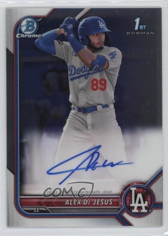 2022 Bowman Chrome Prospect Auto Alex De Jesus #CPA-AD Auto