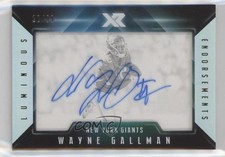 2017 Panini XR Luminous Endorsements /99 Wayne Gallman #LE-WG Auto 10k8