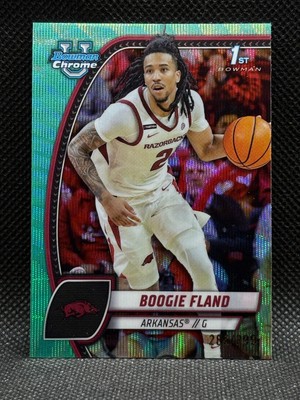 2024-25 Bowman U Chrome Boogie Fland 1st Aqua Wave Refractor /299
