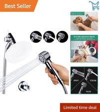 Dog Shower Attachment 3-Mode Metal Spray Hose Bathing Grooming Indoor