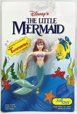 Die kleine Meerjungfrau (The Little Mermaid) - Flexible Figur JusToys 1989 - Ariel (