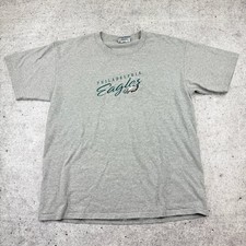 Vintage Lee Sport Philadelphia Eagles Made in USA Tee Gray Embroidered Adult L