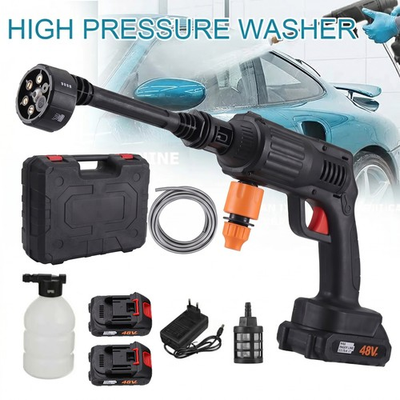 #ad Cordless Electric High Pressure 30Bar Washer Water Spray Gun Car Cleaner Tool $43.21
