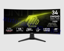NEW MSI MAG 346CQ 34'' 4K 180Hz 1500R 1ms E-sports curved screen