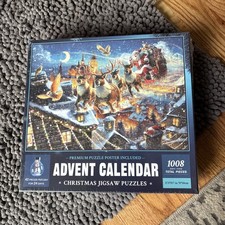 1008 pc Jigsaw Puzzle Advent Calendar Christmas Celebration 24 day countdown New