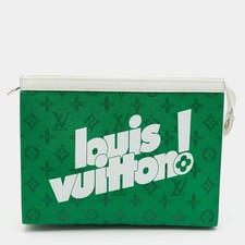 Louis Vuitton Voyage MM Everyday Green Monogram Canvas Pochette