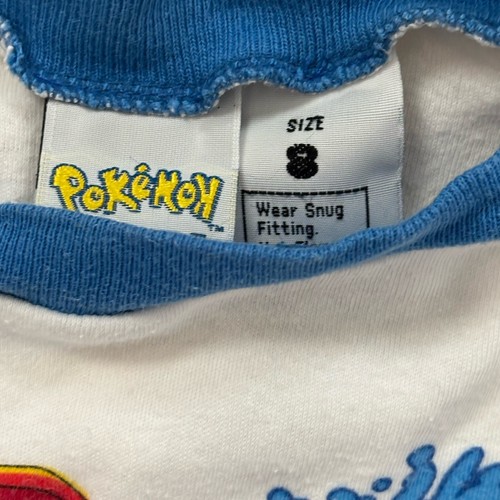 Vintage Official Nintendo Pokemon Long Sleeve Charizard Water Fire Pajamas - Picture 3 of 6