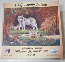 Wolf Family Outing, Sunsout, Made in the USA, Brand New in box