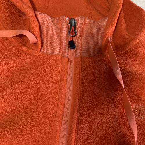 North Face Hoodie Womens XLarge Orange 🍊 Polartec Fleece Zip Up Hiking Jacket - Picture 7 of 21