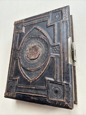 altes Fotoalbum für CDV KAB Fotos Fotografien um 1870 Album Fotos leer
