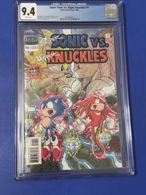 SUPER SONIC VS. HYPER KNUCKLES SPECIAL #1 CGC 9.4 1ST PRINT Archie Comic 1996