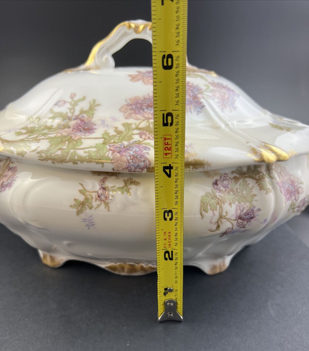 Theodore Haviland France Chrysanthemum 13 1/2" Tureen w/ Rare Mark 1892-93 - Picture 19 of 19