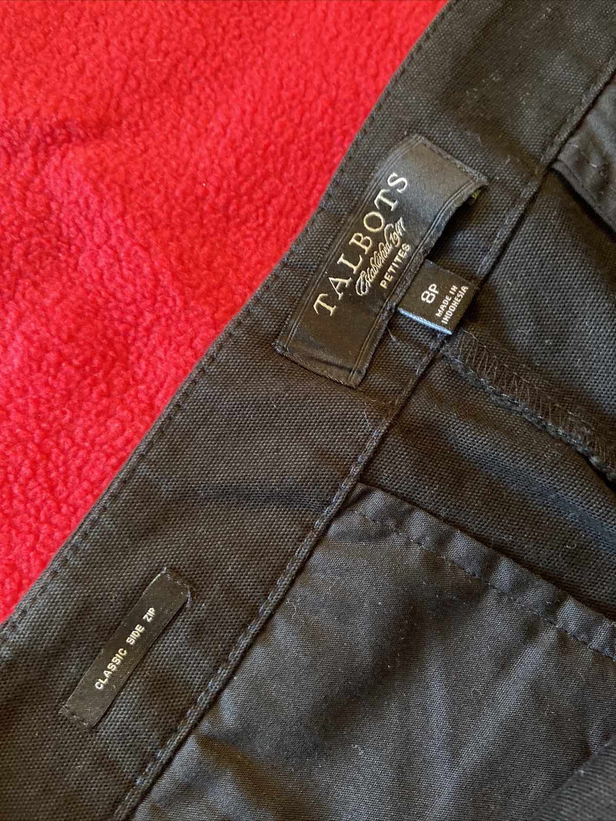 BASIC BLACK Talbots black classic side zip capris… - image 4