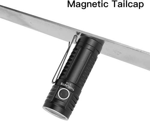 ThruNite T1S ,USB C Rechargeable Flashlight, 1212 Lumen, Black CW w broken lens - Picture 7 of 10