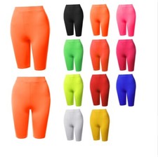FashionOutfit Women's High Waisted Spandex Biker Shorts Yoga Leggings