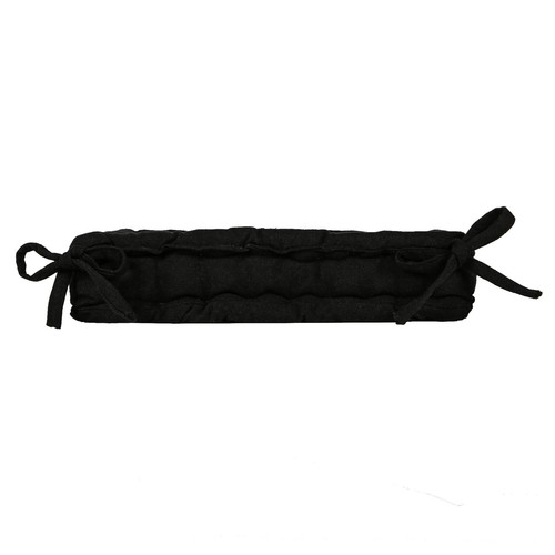 6x Garden Chair Seat Cushions 40cm x 40cm Indoor Outdoor Dining Pads Black - Picture 5 of 7