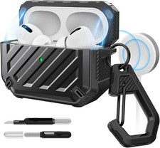 SUPCASE for AirPods Pro 2nd/1st Gen Case w/ Clean Pen  Carabiner Magnetic Cover
