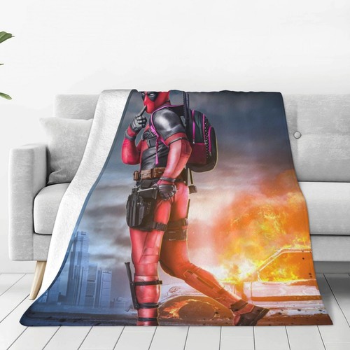 Deadpool Wolverine Flannel Fleece Soft Throw Blanket Fluffy Plush for Bed Sofa - Picture 16 of 49
