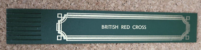   BRITISH RED CROSS   LESEZEICHEN   Leder *aus Sammlung* 350
