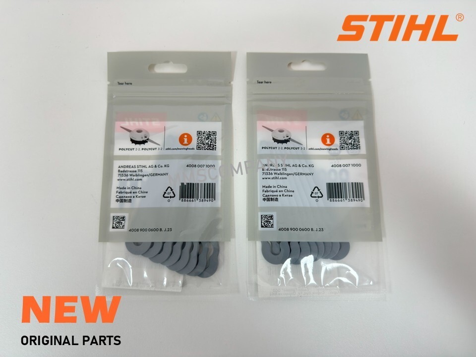 Stihl Parts - 2x OEM PolyCut 2-2 Trimmer Blades for FSA 45 Trimmer ...