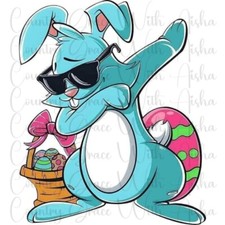 Sublimation Transfer Easter Bunny Ready To Press Heat Transfer