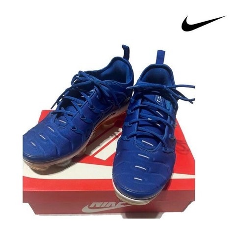 Nike Air VaporMax Plus Blue 924453-403 US 9.5 Used with Box - 第 1/8 張圖片