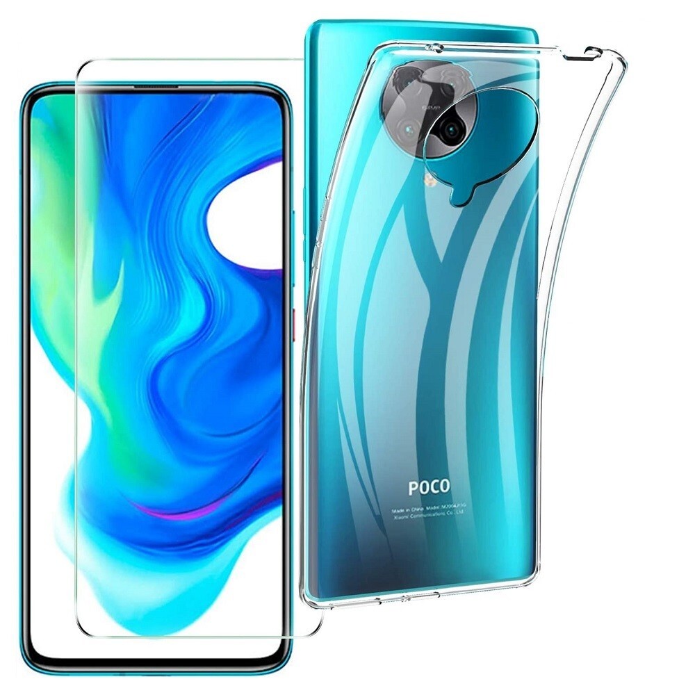 For XIAOMI POCO F2 PRO TEMPERED GLASS SCREEN PROTECTOR CLEAR TPU